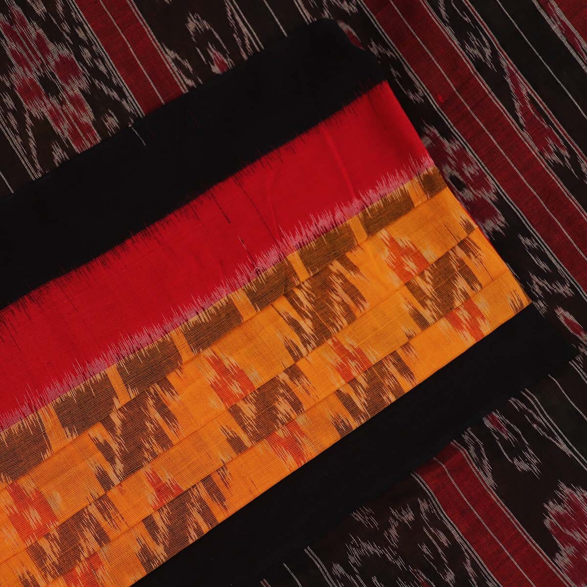 Handloom Sambalpuri Cotton Ikkat Saree Handloom Saree_Sambalpuri Cotton Priyadarshini Handloom 