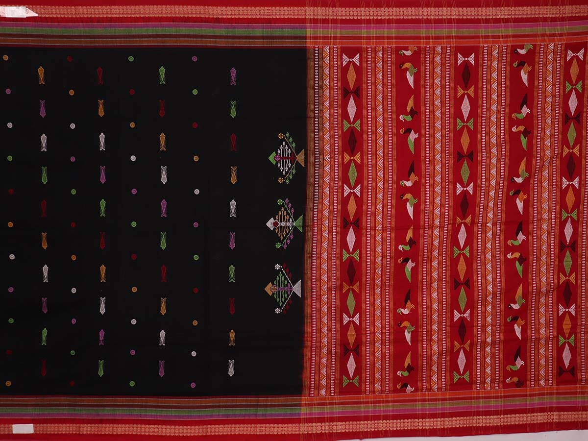 Handloom Sambalpuri Cotton Ikkat Saree Handloom Saree_Sambalpuri Cotton Priyadarshini Handloom 