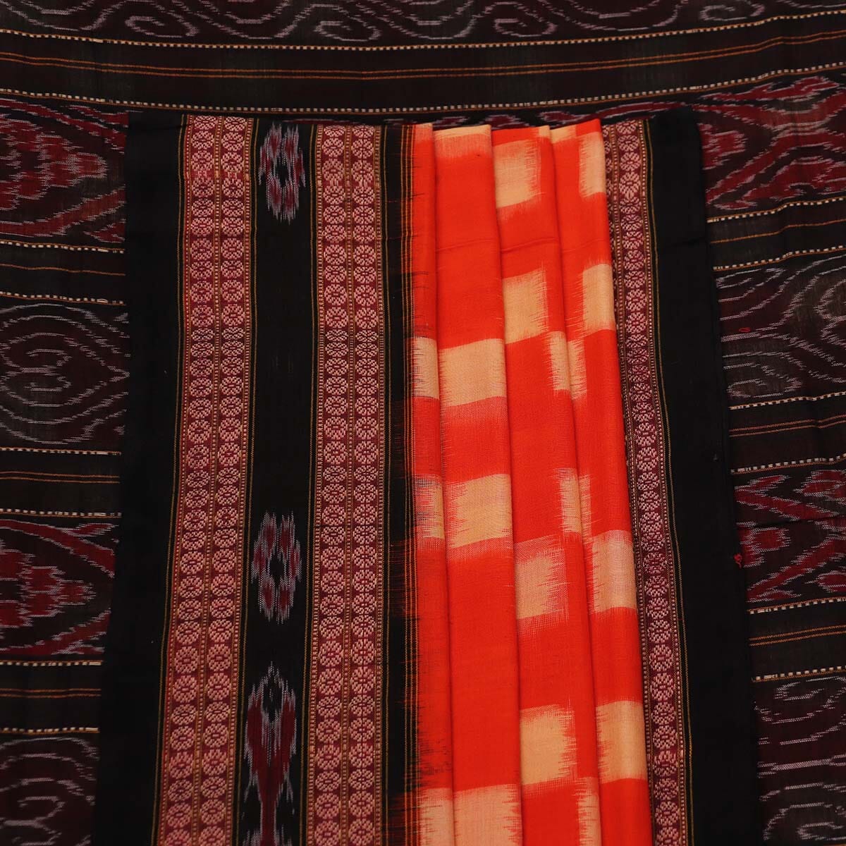 Handloom Sambalpuri Cotton Ikkat Saree Handloom Saree_Sambalpuri Cotton Priyadarshini Handloom 