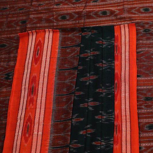 Handloom Sambalpuri Cotton Ikkat Saree Handloom Saree_Sambalpuri Cotton Priyadarshini Handloom 