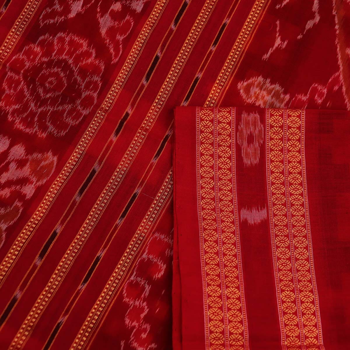 Handloom Sambalpuri Cotton Ikkat Saree Handloom Saree_Sambalpuri Cotton Priyadarshini Handloom 