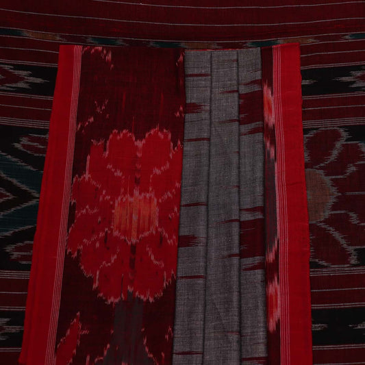 Handloom Sambalpuri Cotton Ikkat Saree Handloom Saree_Sambalpuri Cotton Priyadarshini Handloom 