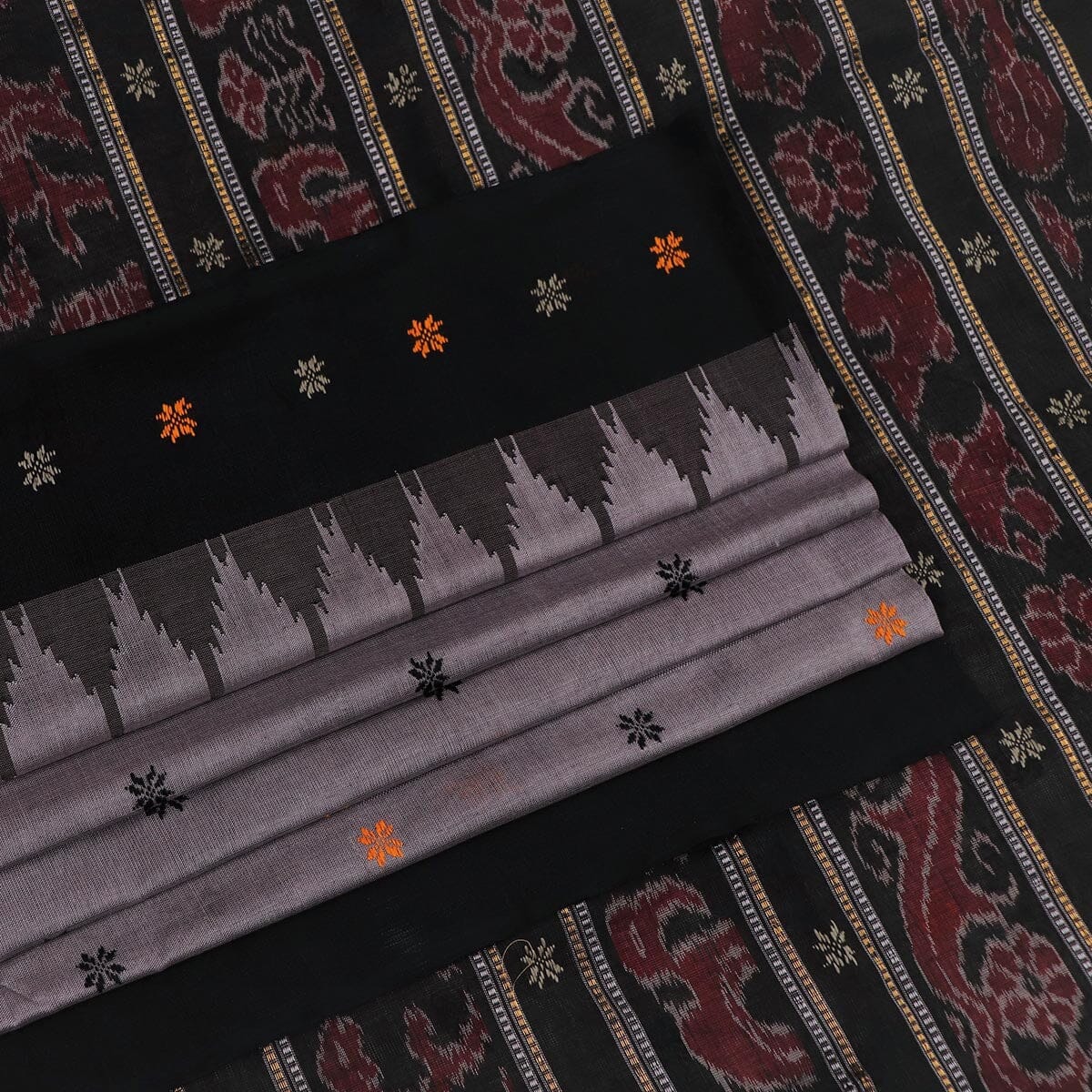 Handloom Sambalpuri Cotton Ikkat Saree Handloom Saree_Sambalpuri Cotton Priyadarshini Handloom 