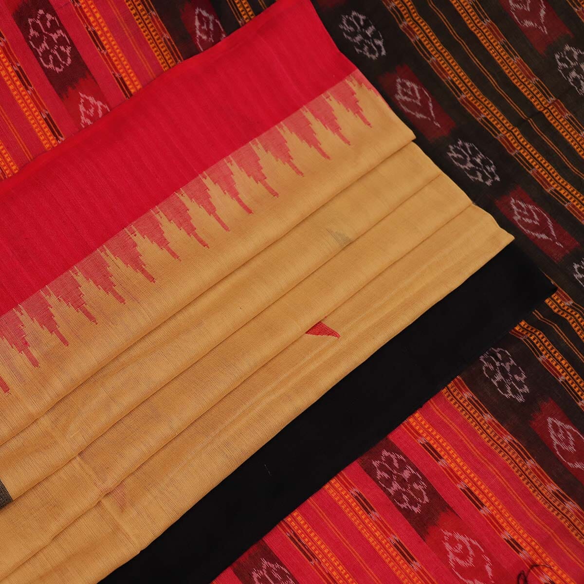 Handloom Sambalpuri Cotton Ikkat Saree Handloom Saree_Sambalpuri Cotton Priyadarshini Handloom 