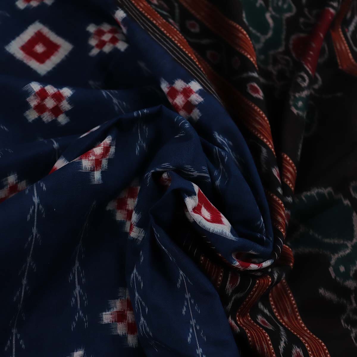 Handloom Sambalpuri Cotton Ikkat Saree Handloom Saree_Sambalpuri Cotton Priyadarshini Handloom 