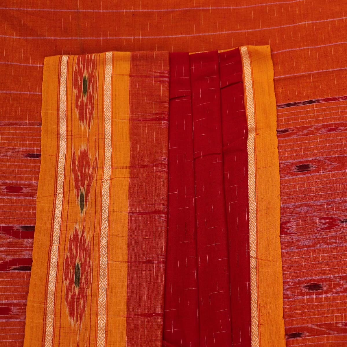 Handloom Sambalpuri Cotton Ikkat Saree Handloom Saree_Sambalpuri Cotton Priyadarshini Handloom 