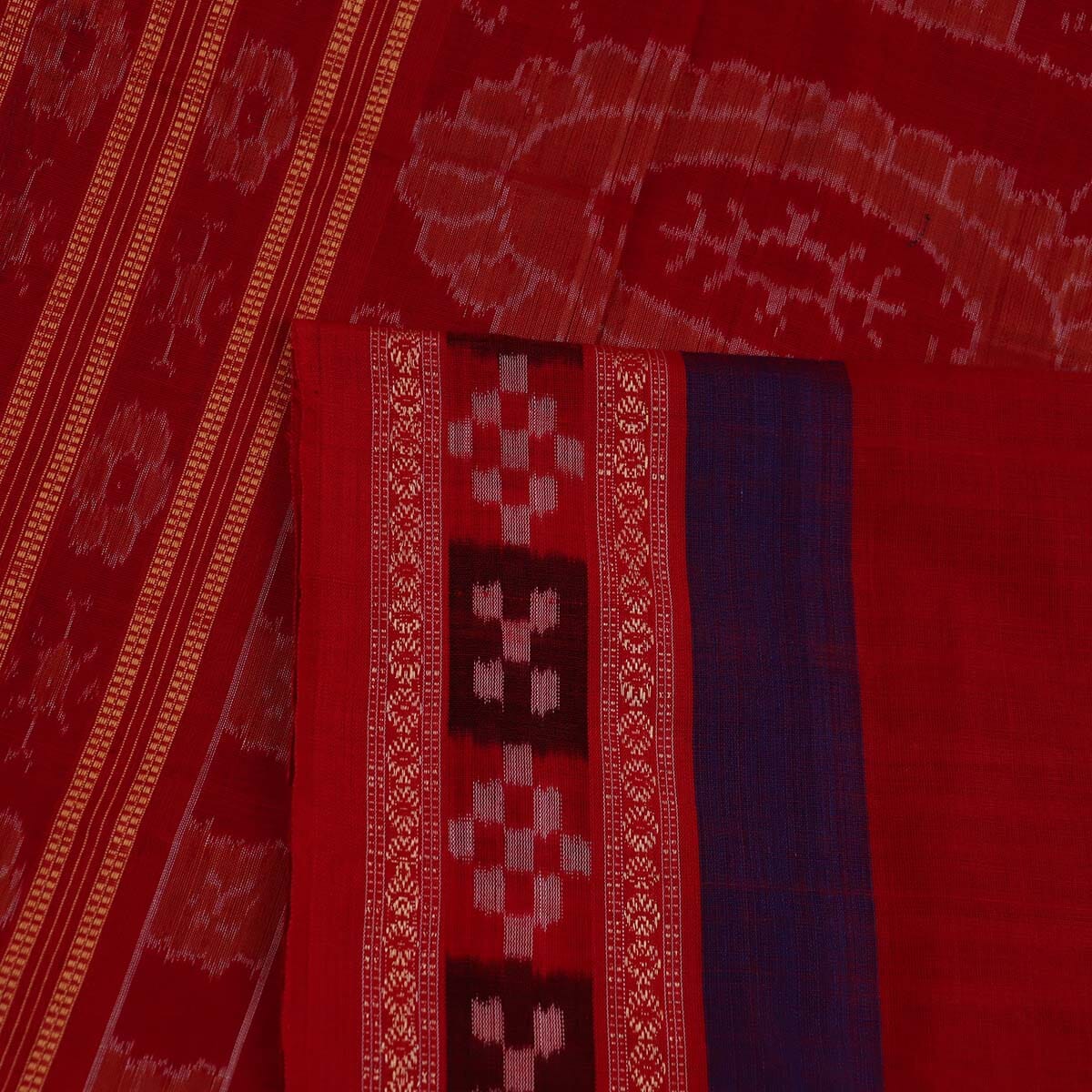 Handloom Sambalpuri Cotton Ikkat Saree Handloom Saree_Sambalpuri Cotton Priyadarshini Handloom 
