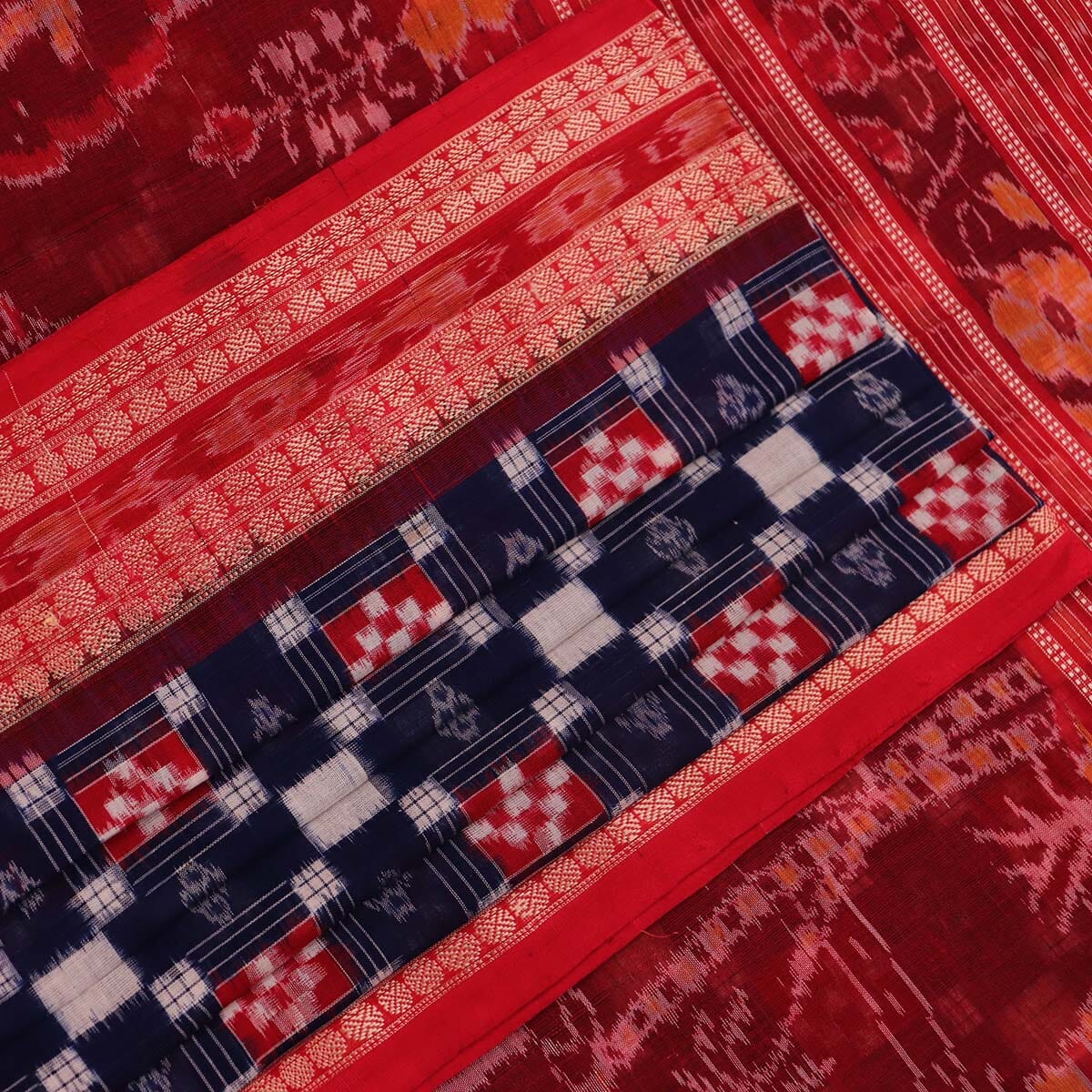 Handloom Sambalpuri Cotton Ikkat Saree Handloom Saree_Sambalpuri Cotton Priyadarshini Handloom 