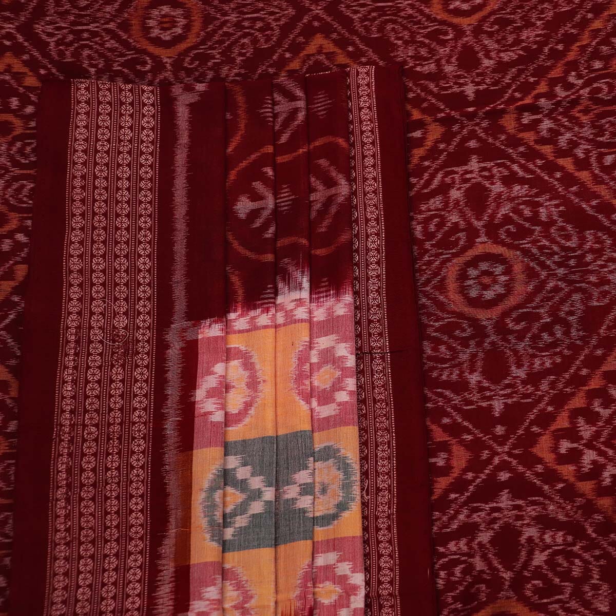 Handloom Sambalpuri Cotton Ikkat Saree Handloom Saree_Sambalpuri Cotton Priyadarshini Handloom 