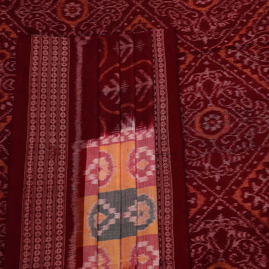 Handloom Sambalpuri Cotton Ikkat Saree Handloom Saree_Sambalpuri Cotton Priyadarshini Handloom 