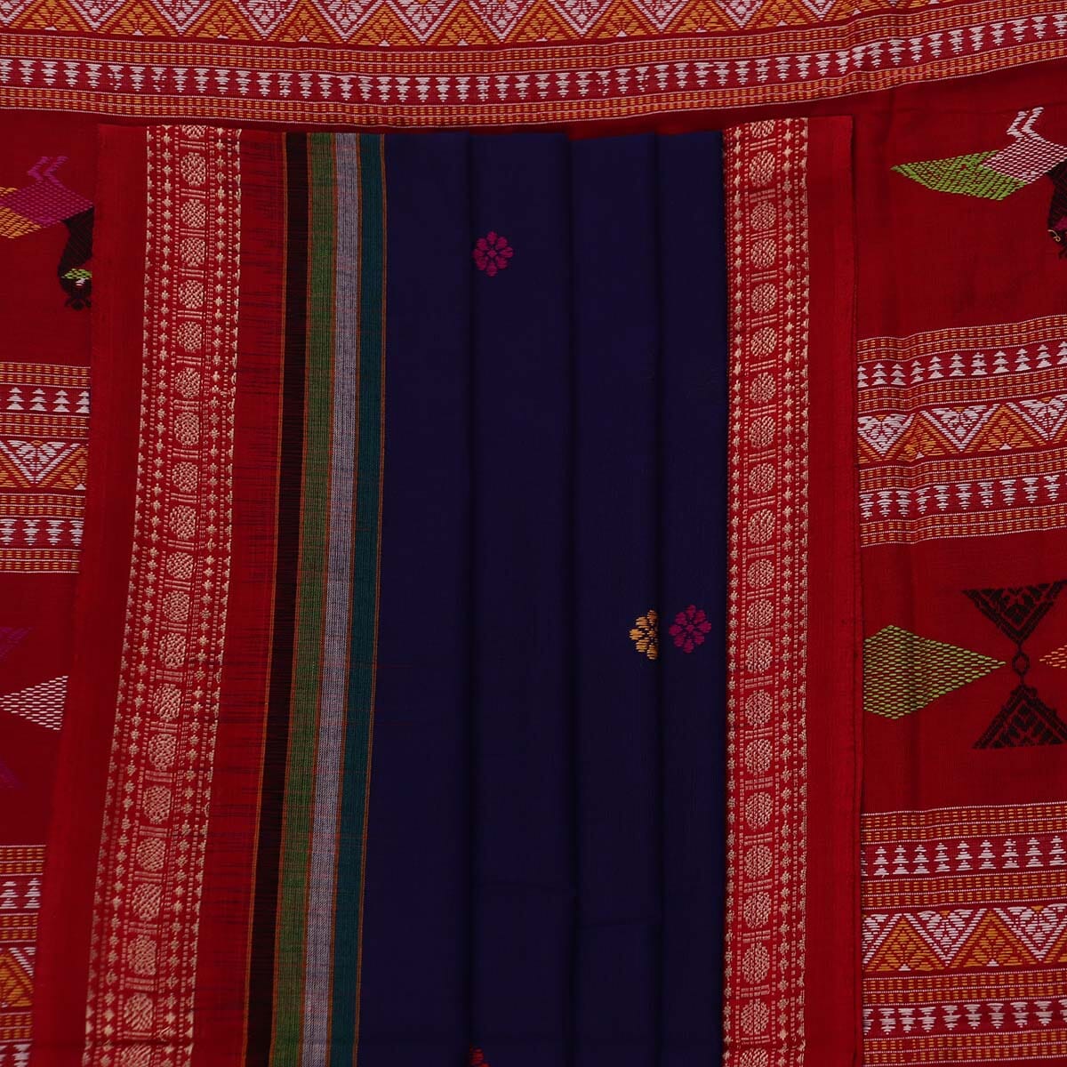 Handloom Sambalpuri Cotton Ikkat Saree Handloom Saree_Sambalpuri Cotton Priyadarshini Handloom 