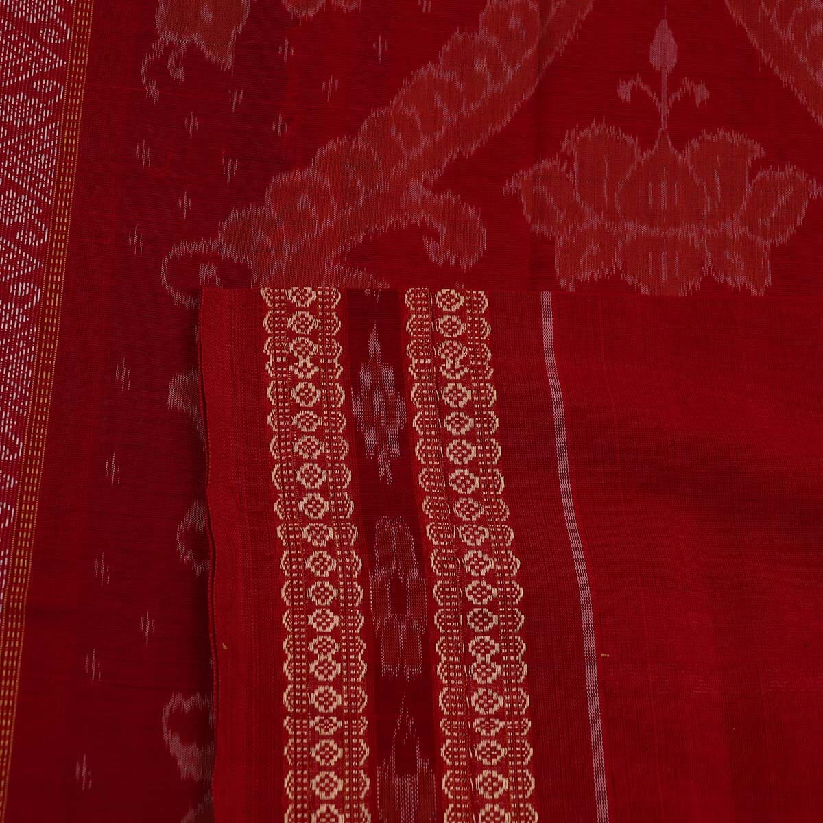 Handloom Sambalpuri Cotton Ikkat Saree Handloom Saree_Sambalpuri Cotton Priyadarshini Handloom 