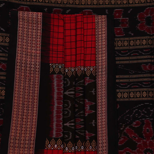 Handloom Sambalpuri Cotton Ikkat Saree Handloom Saree_Sambalpuri Cotton Priyadarshini Handloom 