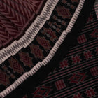 Handloom Maroon Sambalpuri Cotton Saree with Black ikkat border