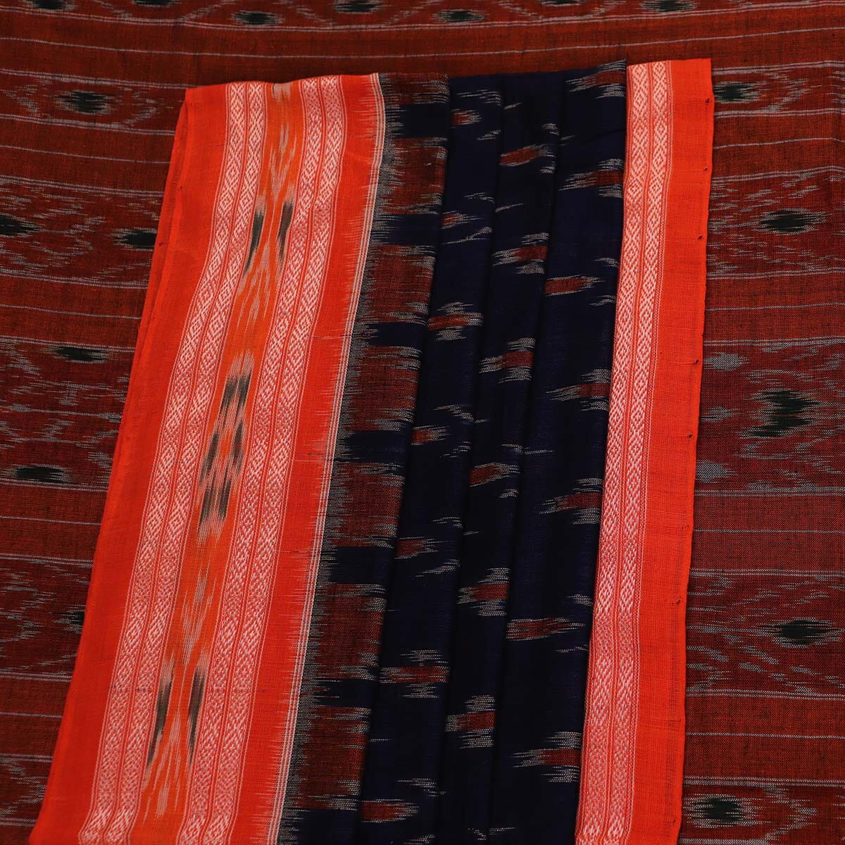 Handloom Sambalpuri Cotton Ikkat Saree Handloom Saree_Sambalpuri Cotton Priyadarshini Handloom 