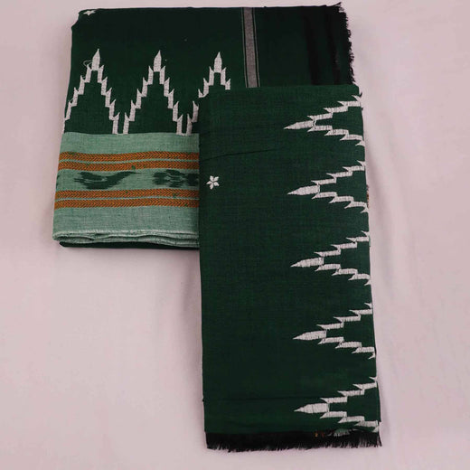 Green Sambalpuri Cotton Dhoti