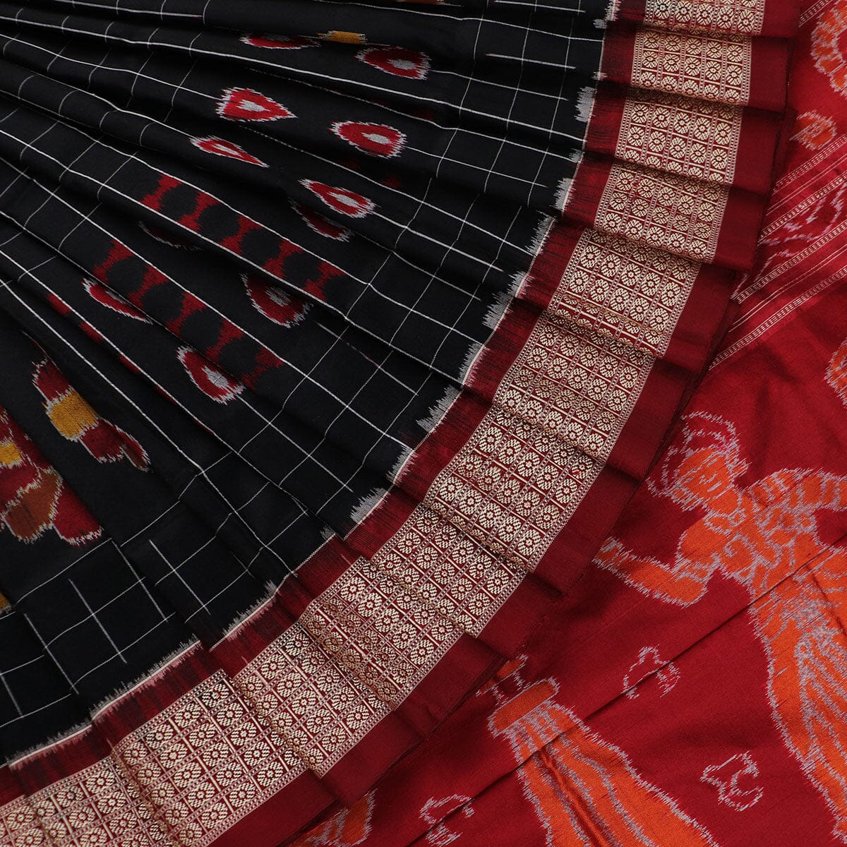 Handloom Sambalpuri Ikkat Silk Saree Handloom Saree_Sambalpuri Silk Priyadarshini Handloom 