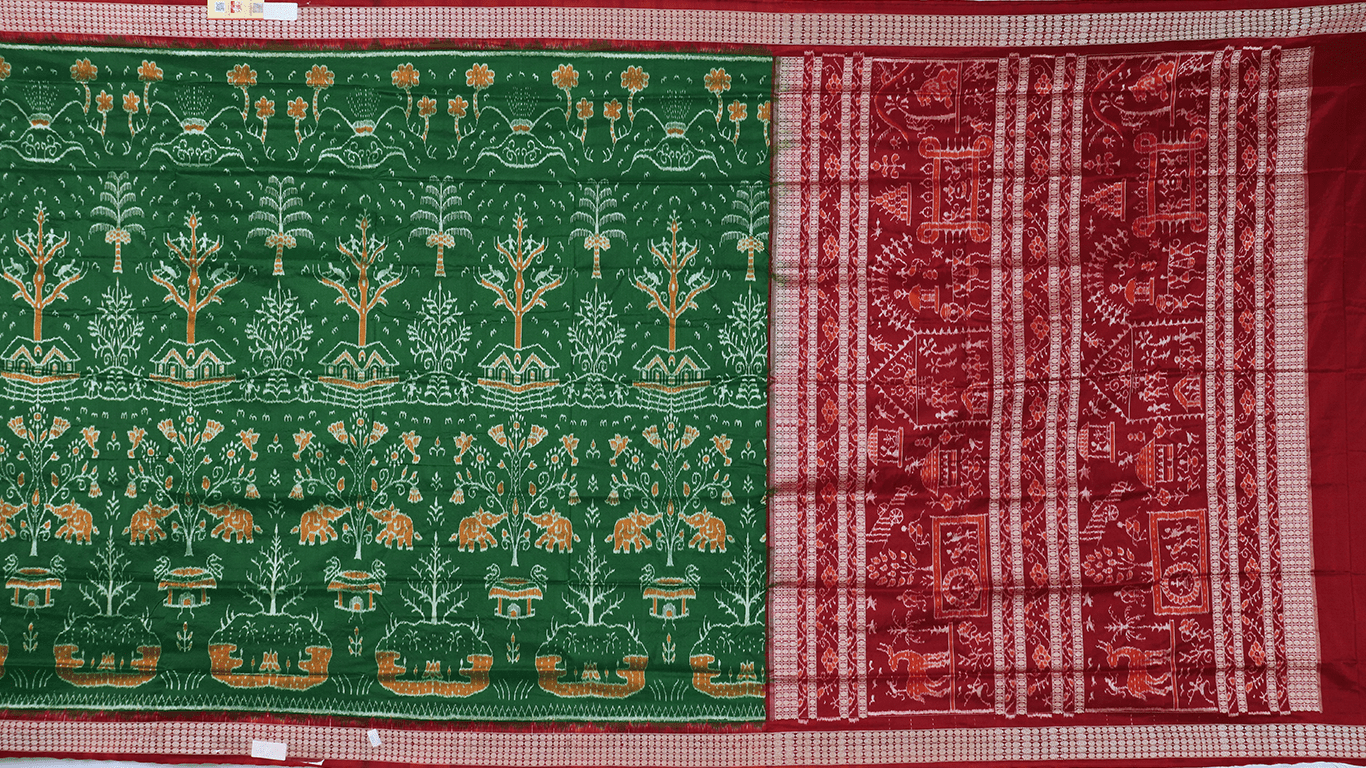 Handloom Sambalpuri Ikkat Silk Saree Handloom Saree_Sambalpuri Silk Priyadarshini Handloom 