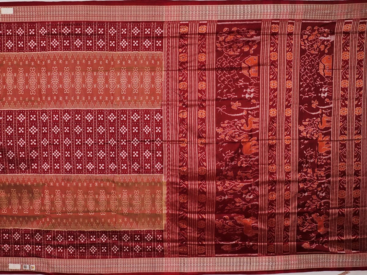 Handloom Sambalpuri Ikkat Silk Saree Handloom Saree_Sambalpuri Silk Priyadarshini Handloom 