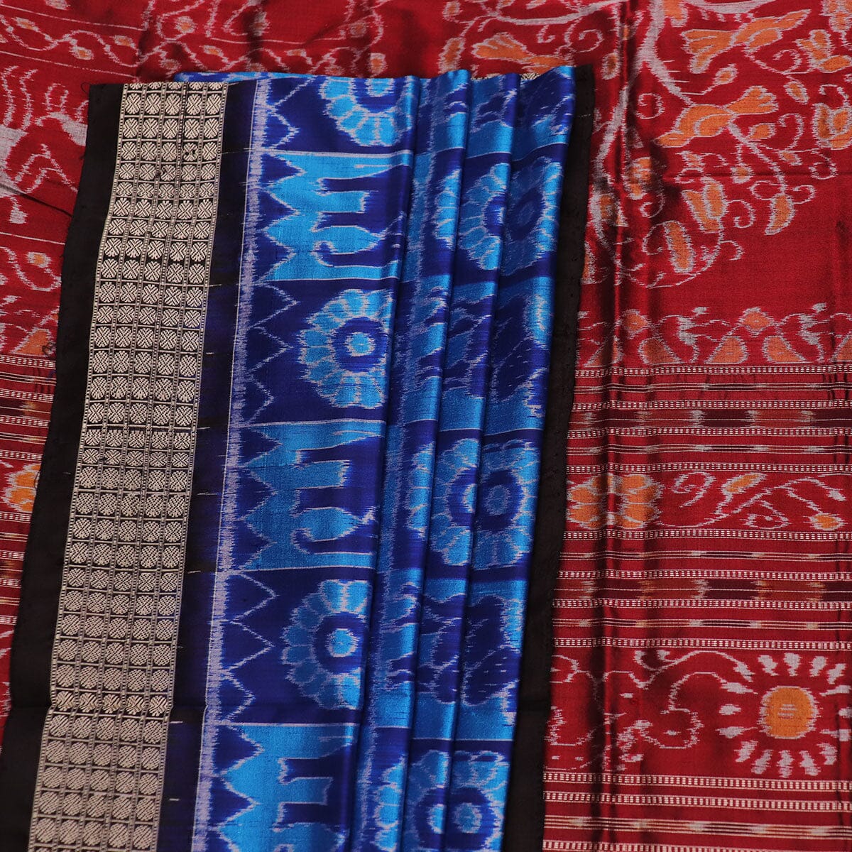 Handloom Sambalpuri Ikkat Silk Saree Handloom Saree_Sambalpuri Silk Priyadarshini Handloom 