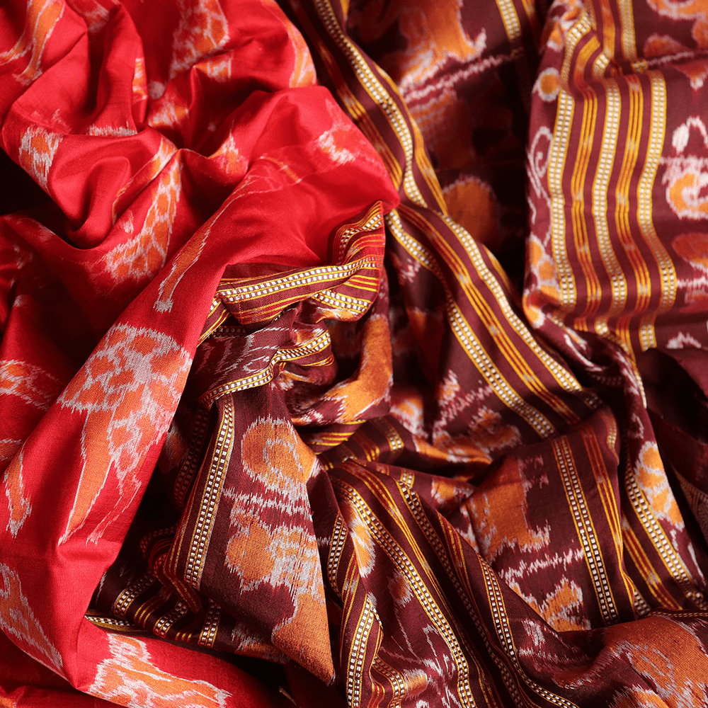 Handloom Sambalpuri Ikkat Silk Saree Handloom Saree_Sambalpuri Silk Priyadarshini Handloom 