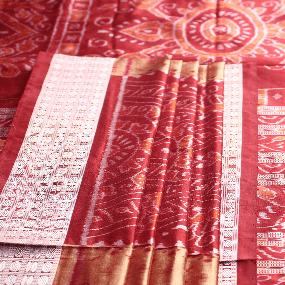 Handloom Sambalpuri Ikkat Silk Saree Handloom Saree_Sambalpuri Silk Priyadarshini Handloom 