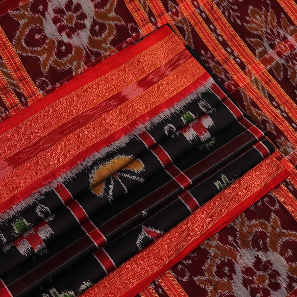 Handloom Sambalpuri Ikkat Silk Saree Handloom Saree_Sambalpuri Silk Priyadarshini Handloom 