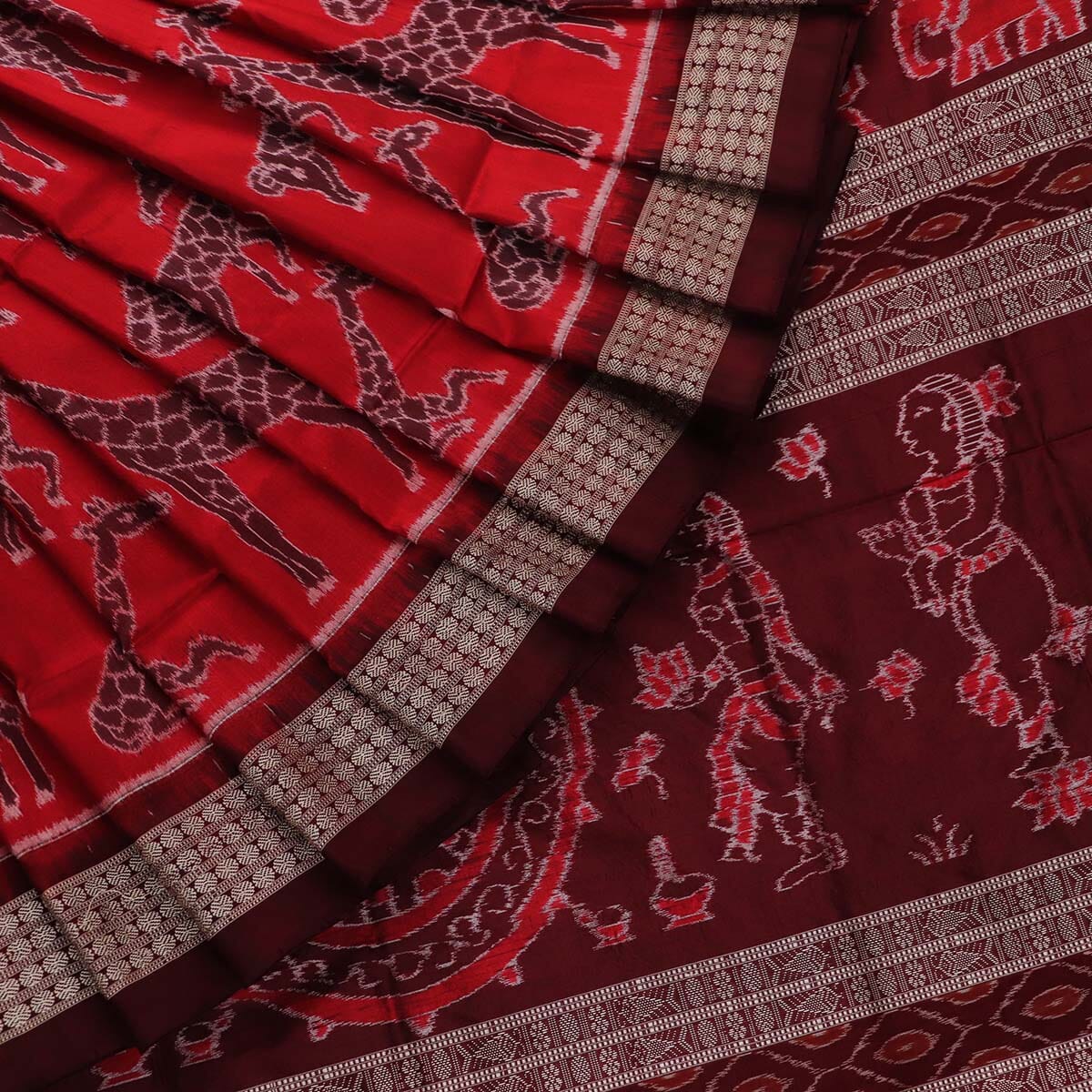 Handloom Sambalpuri Ikkat Silk Saree Handloom Saree_Sambalpuri Silk Priyadarshini Handloom 