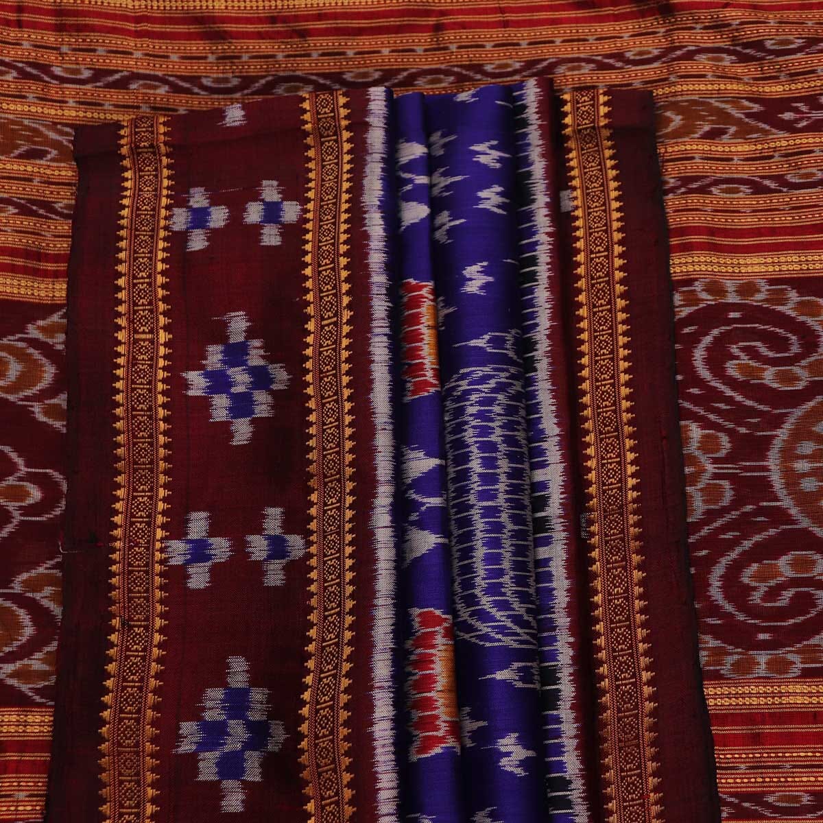 Handloom Sambalpuri Ikkat Silk Saree Handloom Saree_Sambalpuri Silk Priyadarshini Handloom 