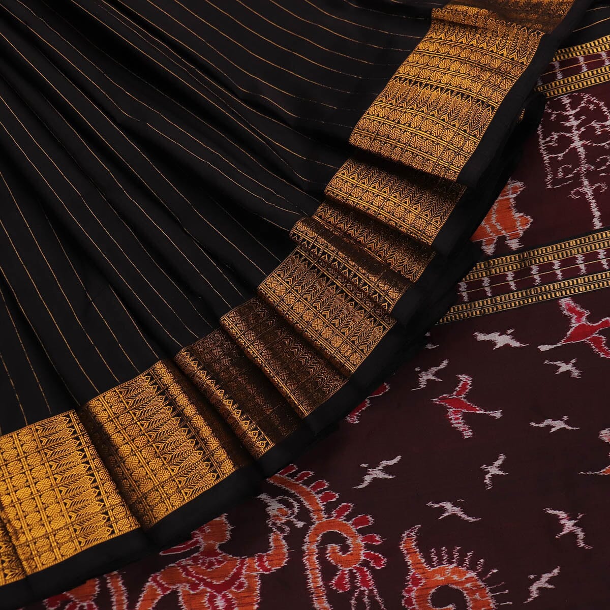 Handloom Sambalpuri Ikkat Silk Saree Handloom Saree_Sambalpuri Silk Priyadarshini Handloom 