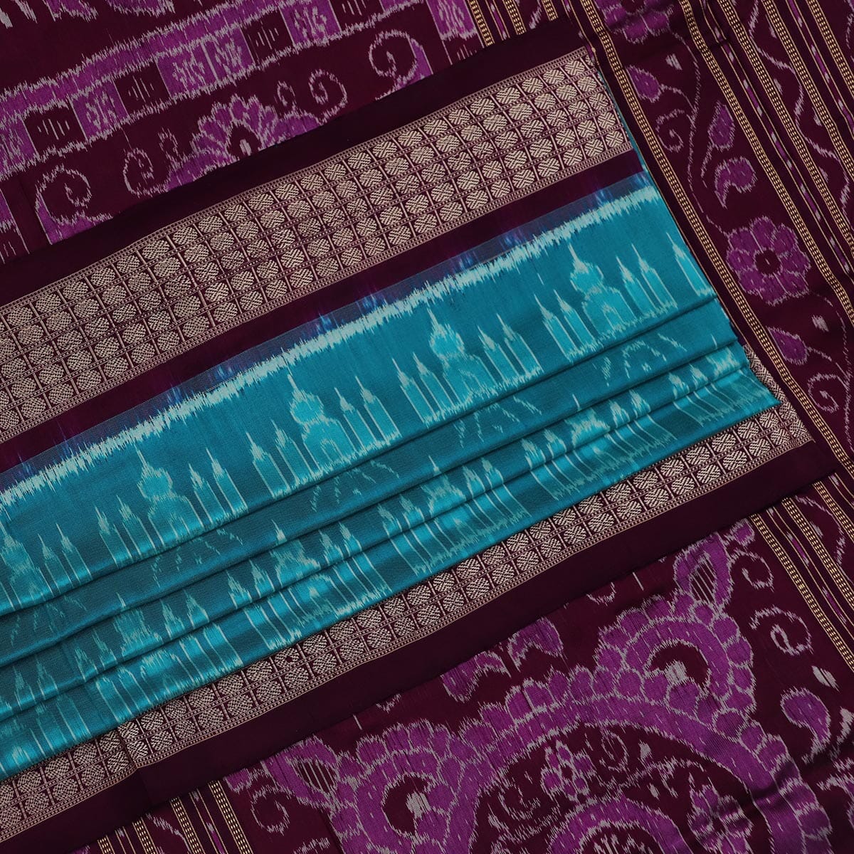 Handloom Sambalpuri Ikkat Silk Saree Handloom Saree_Sambalpuri Silk Priyadarshini Handloom 
