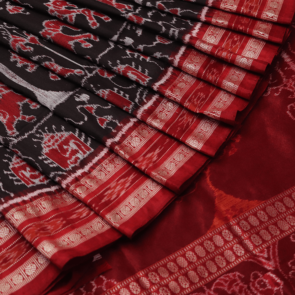 Handloom Sambalpuri Ikkat Silk Saree Handloom Saree_Sambalpuri Silk Priyadarshini Handloom 
