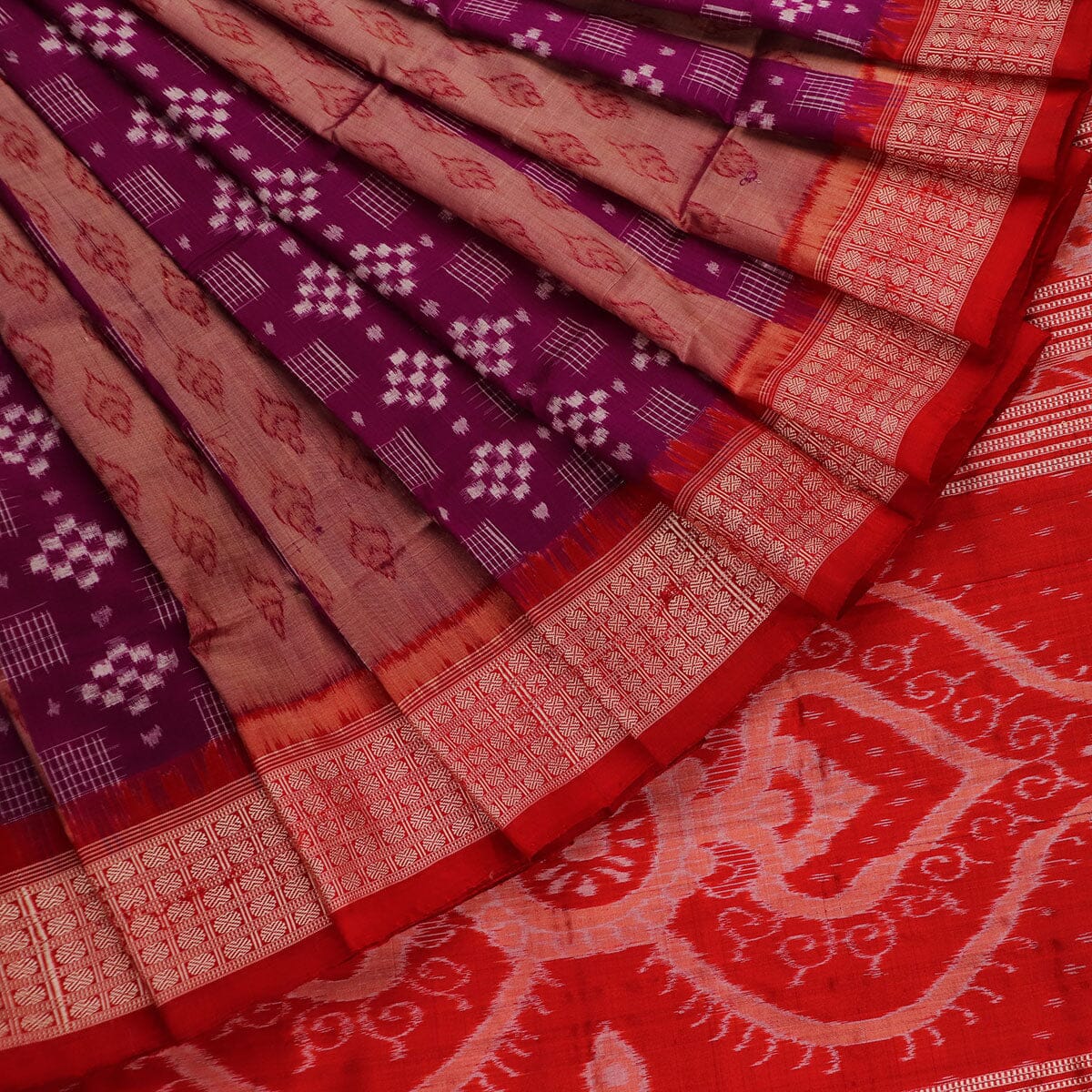Buy NUAPATANAPATA Odisha Handloom sambalpuri tussar ghicha silk Gopalpur  Pure Tussar Ghicha Raw Silk Saree with Ikat Temple Border & Ikkat Pallu  With Blouse Piece for Ladies Girls & Women by TUS-149
