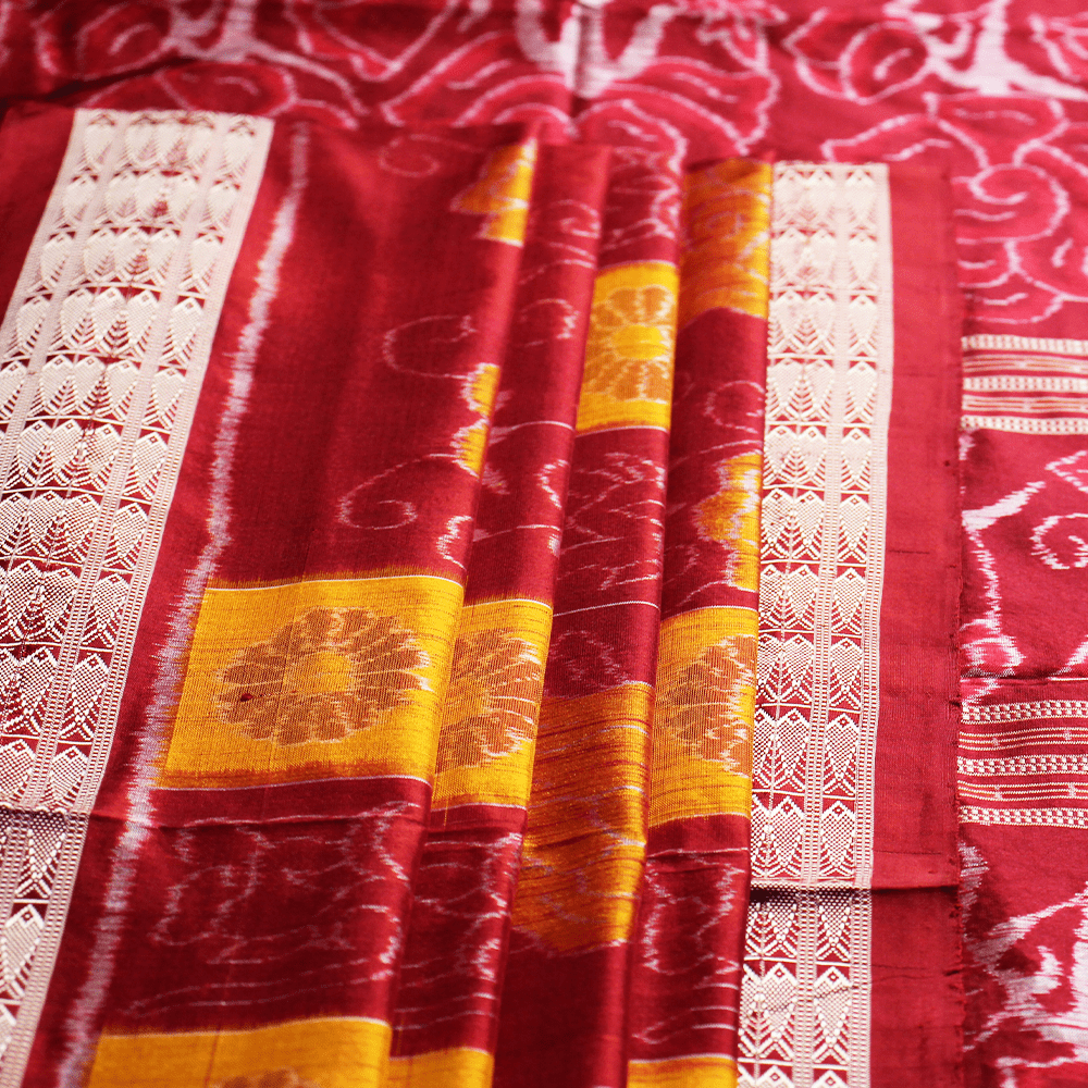 Handloom Sambalpuri Ikkat Silk Saree Handloom Saree_Sambalpuri Silk Priyadarshini Handloom 