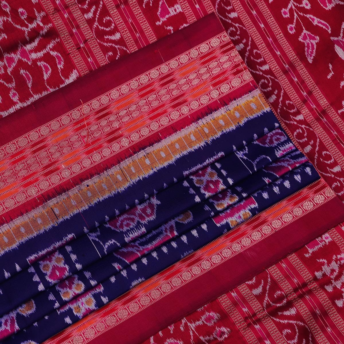 Handloom Sambalpuri Ikkat Silk Saree Handloom Saree_Sambalpuri Silk Priyadarshini Handloom 