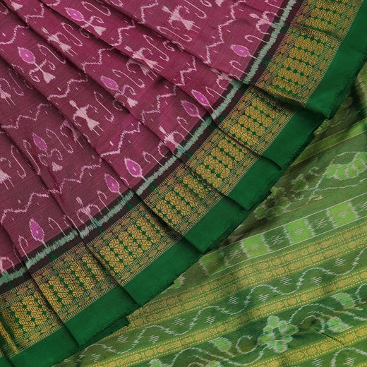 ସମ୍ବଲପୁରୀ ହ୍ୟାଣ୍ଡଲୁମ୍ ରେଶମ ସାରୀ - ବିଳାସପୂର୍ଣ୍ଣ ପାଟା |
