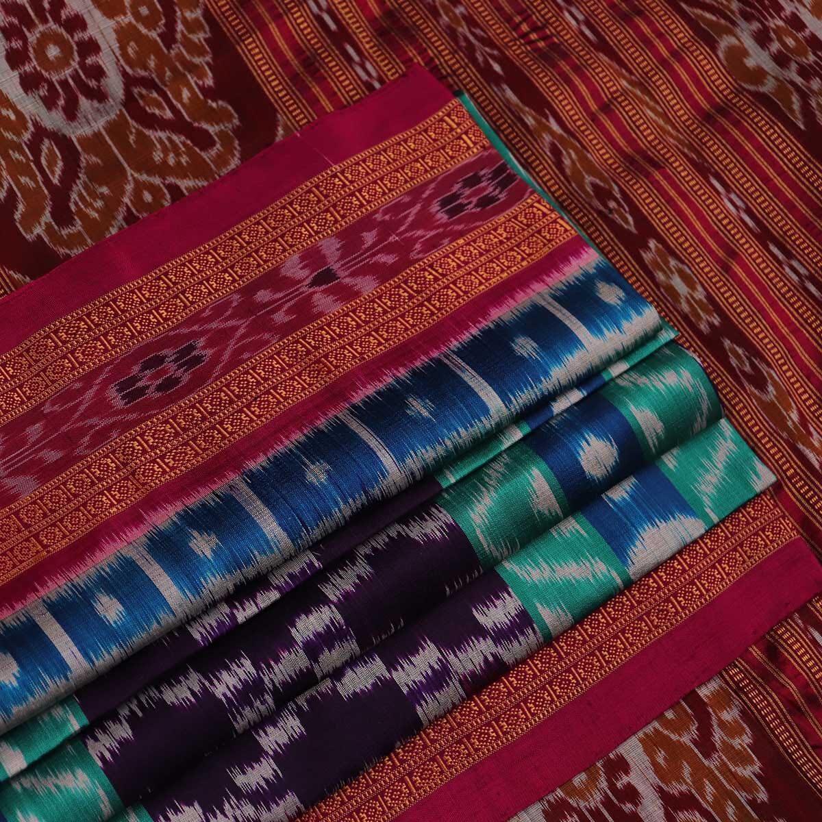 Handloom Sambalpuri Ikkat Silk Saree Handloom Saree_Sambalpuri Silk Priyadarshini Handloom 