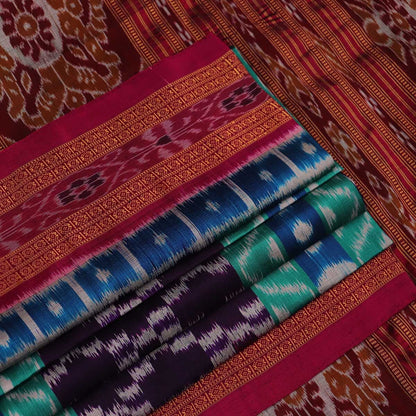 Handloom Sambalpuri Ikkat Silk Saree Handloom Saree_Sambalpuri Silk Priyadarshini Handloom 