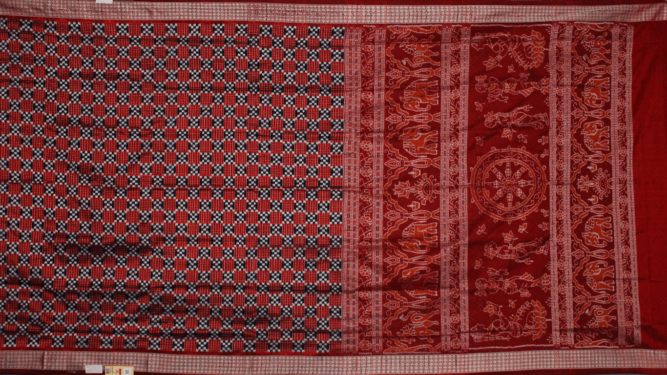 Handloom Sambalpuri Ikkat Silk Saree Handloom Saree_Sambalpuri Silk Priyadarshini Handloom 