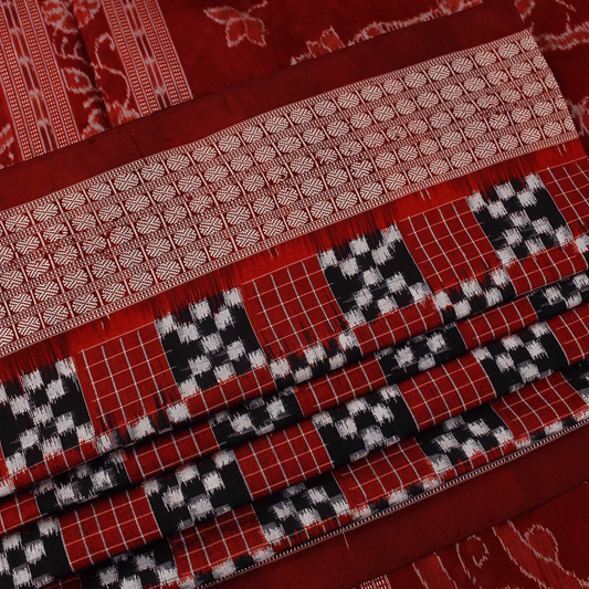 Handloom Sambalpuri Ikkat Silk Saree Handloom Saree_Sambalpuri Silk Priyadarshini Handloom 