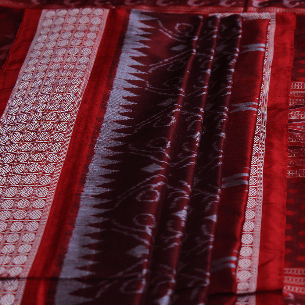 Handloom Sambalpuri Ikkat Silk Saree Handloom Saree_Sambalpuri Silk Priyadarshini Handloom 