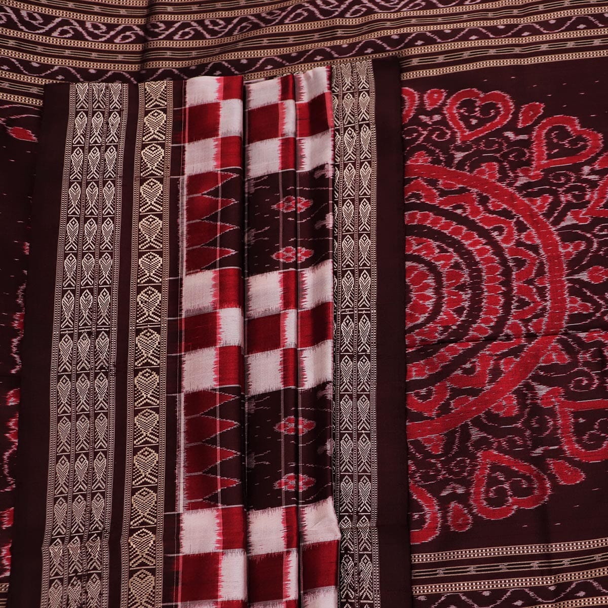 Handloom Sambalpuri Ikkat Silk Saree Handloom Saree_Sambalpuri Silk Priyadarshini Handloom 