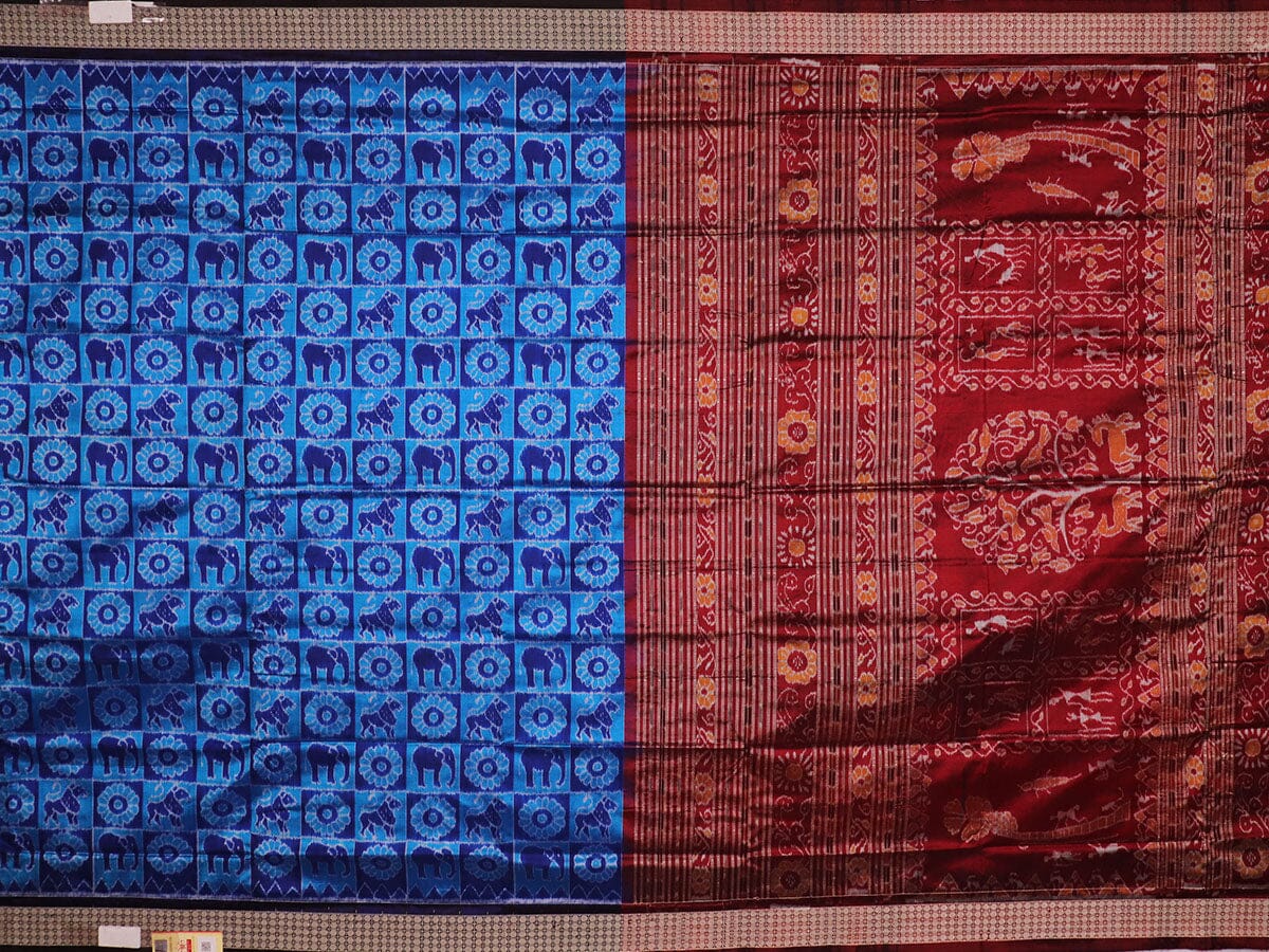 Handloom Sambalpuri Ikkat Silk Saree Handloom Saree_Sambalpuri Silk Priyadarshini Handloom 