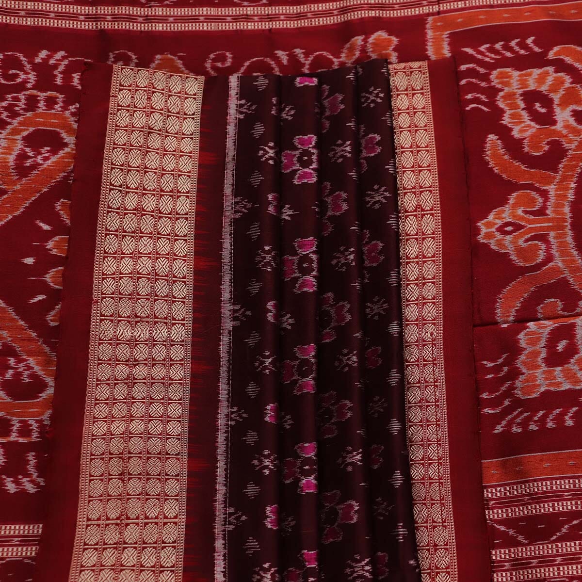 Handloom Sambalpuri Ikkat Silk Saree Handloom Saree_Sambalpuri Silk Priyadarshini Handloom 