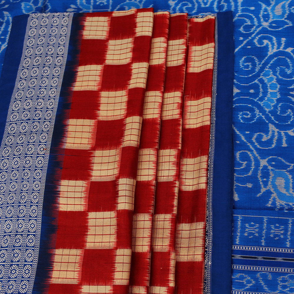 Handloom Sambalpuri Ikkat Silk Saree Handloom Saree_Sambalpuri Silk Priyadarshini Handloom 