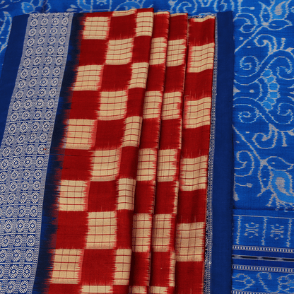 Handloom Sambalpuri Ikkat Silk Saree Handloom Saree_Sambalpuri Silk Priyadarshini Handloom 