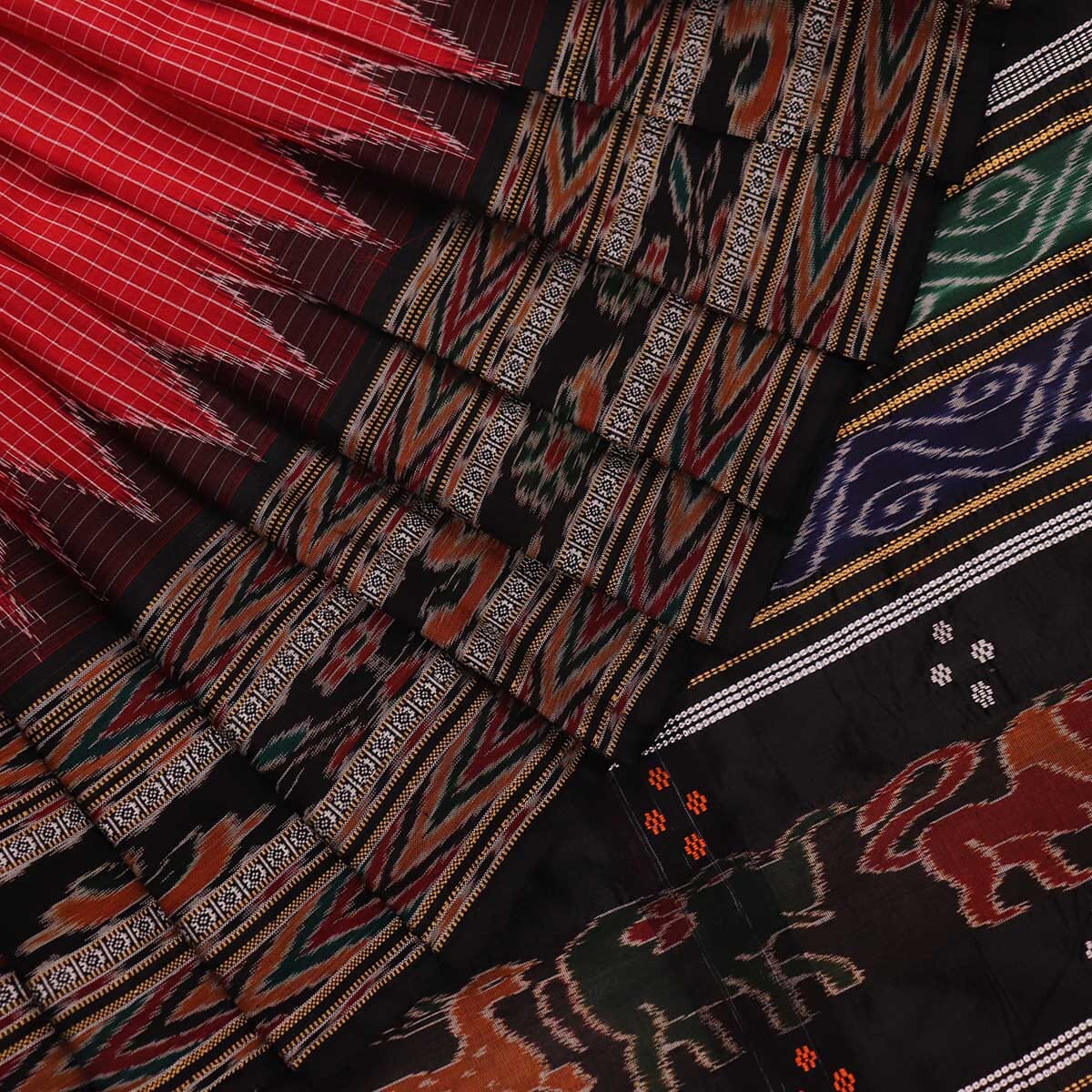 Handloom Sambalpuri Ikkat Silk Saree Handloom Saree_Sambalpuri Silk Priyadarshini Handloom 