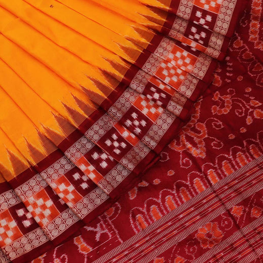 हैंडलूम संबलपुरी इक्कत सिल्क साड़ी