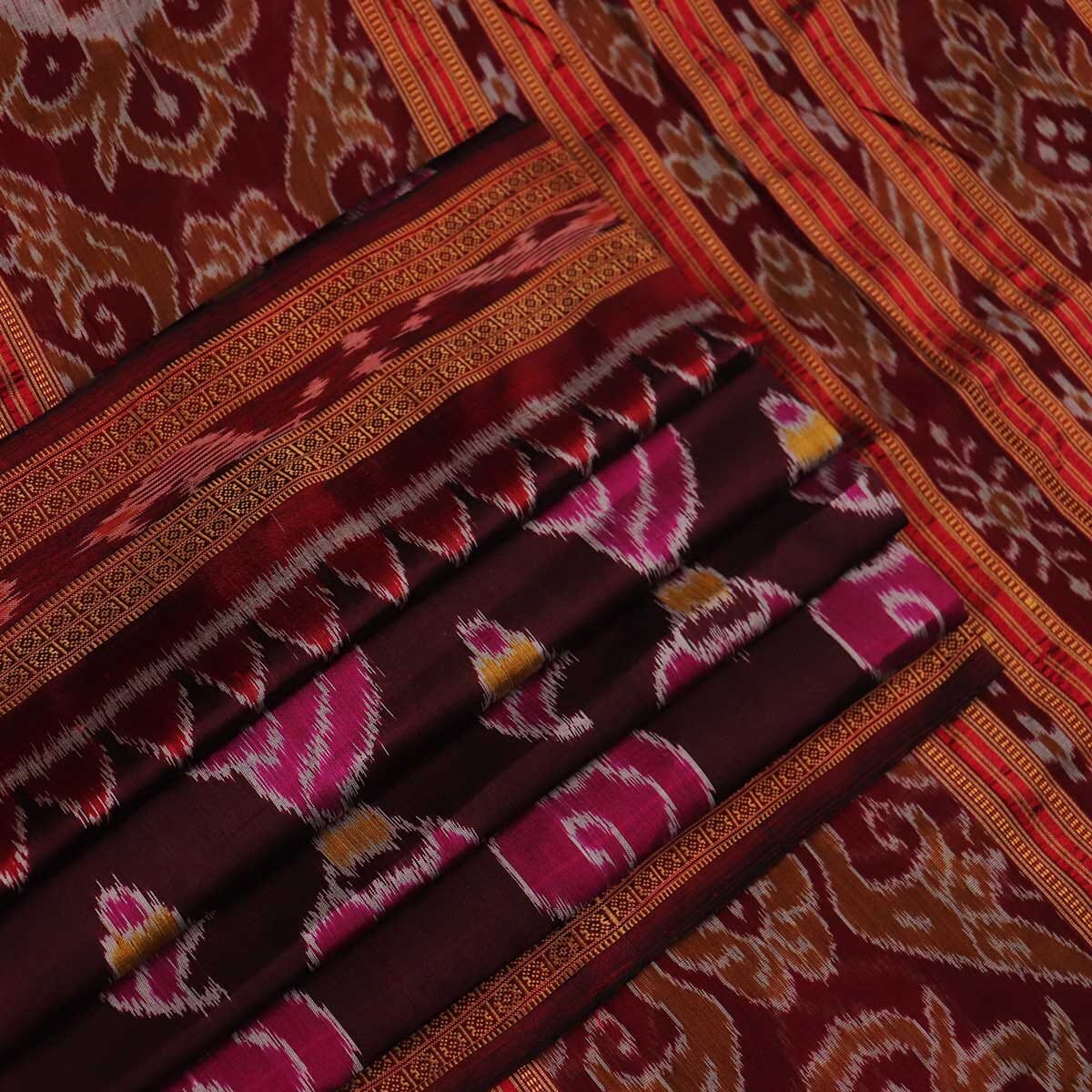Handloom Sambalpuri Ikkat Silk Saree Handloom Saree_Sambalpuri Silk Priyadarshini Handloom 