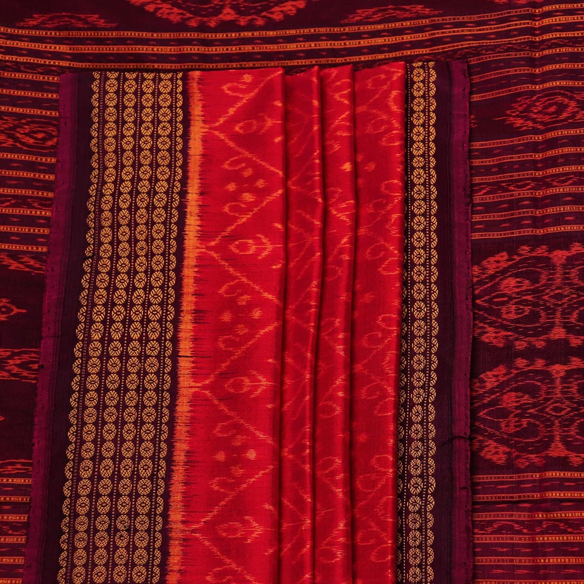 Handloom Sambalpuri Ikkat Silk Saree Handloom Saree_Sambalpuri Silk Priyadarshini Handloom 